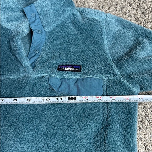 Patagonia Re-Tool Snap-T Polartec Fleece Pullover XS Teal Abalone blue 1/4 warm - Picture 6 of 9